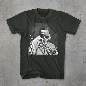 Miles Davis Jazz Graphic T-Shirt | Vintage Trumpet Player Tee | Classic Music